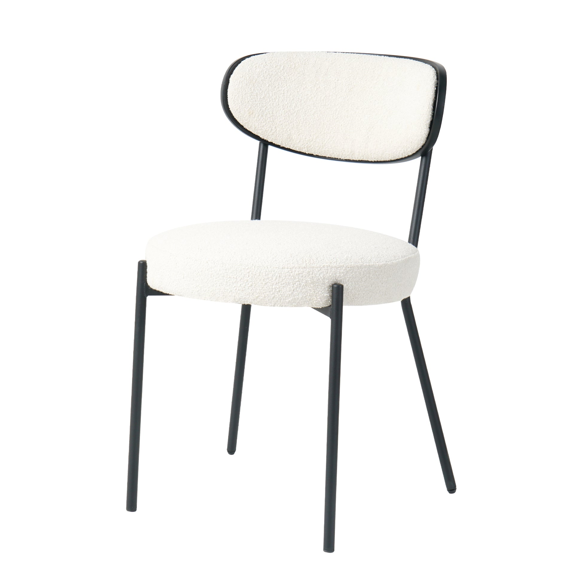 Modern Grey Simple Teddy Velvet Dining Chair Upholstered Chair Family Bedroom Stool Back Dressing, Black Round Table Set,Bentwood Covered With Ash Veneer Chair Back,Chair Black Metal Legs Set Of 5 Black Mdf