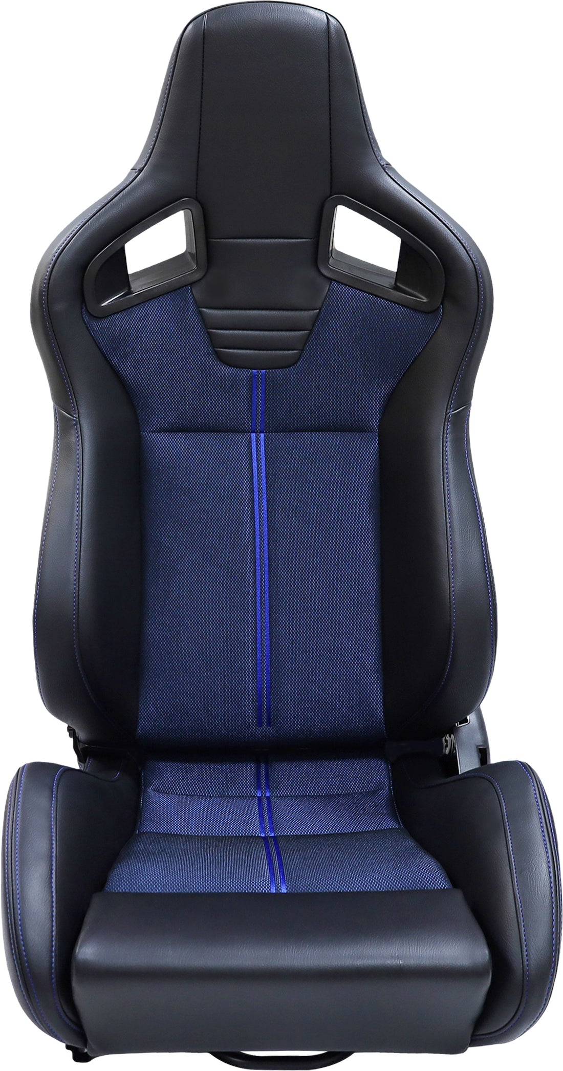 Racing Seatbucket Seats Acacia Wood,Black Blue Memory Foam Vinyl