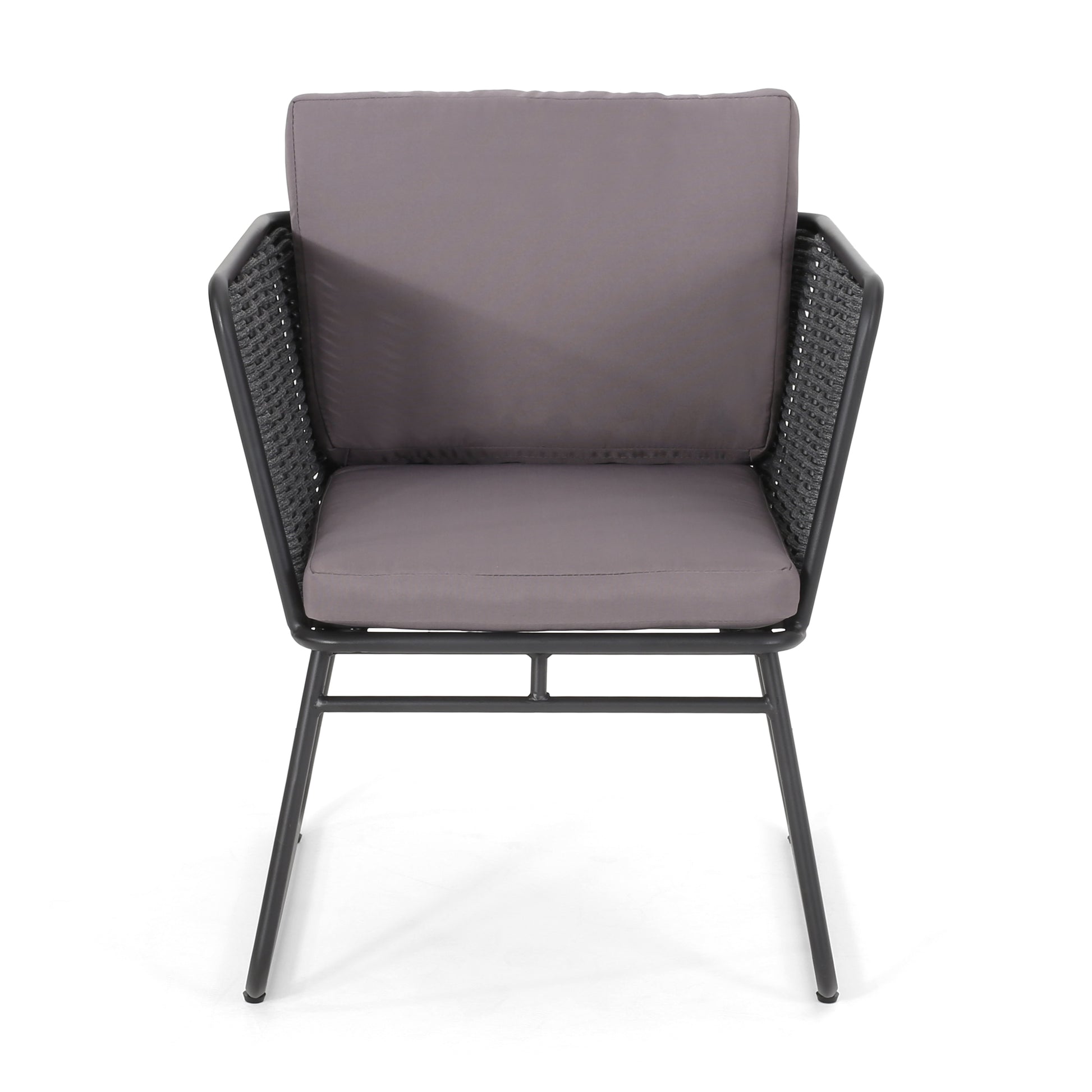 La Jolla Chair Dark Grey Woven Rope