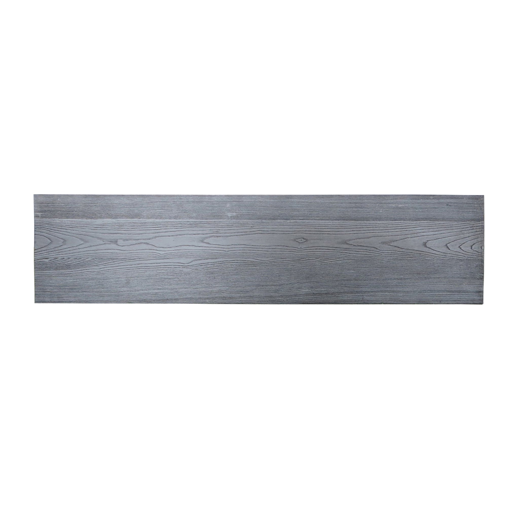 Verona Concrete Dining Bench Top Grey Oak Plaid Grey Oak Concrete