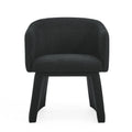 Modern Style Simple And Elegant Chair, Black Leisure Chair, Suitable For Dining Bedroom Living Room Reception Desk Assembly Required Black Black Foam