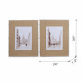 S 2 European Cities Watercolor Framed Prints, 24X30