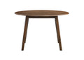 Keiki Round Dining Table, Walnut Finish Dn02915 Walnut Wood