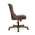 Swivel&Lift Office Chair Brown Neutral Pu