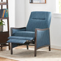 Recliner Chair Navy Blue Fabric