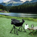 Hammock Camping Chair Folding 350 Lbs Foldable Portable Rocking Chairs For Adults Outside Swinging Camp With Stand Lawn Garden Hanging Outdoor Black Iron