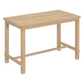 5 Piece Counter Height Dining Set, Classic Elegant Table And 4 Chairs In Natural Wood Wash Natural Wood Wash Solid Wood