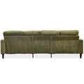 Chenille Sectional Sofa, U Shaped Sofa Couch With High Density Memory Foam, 4 Seat Comfy Modular Sofa Couch For Living Room, Modern U Shaped Sectional Sofa,U Shaped Green Green Chenille Metal