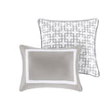 8 Piece Comforter And Quilt Set Collection Grey Full Queen Full Grey Polyester