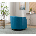 Coolmore Swivel Chair Living Room Chair Light Blue Primary Living Space Foam Pu Leather