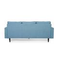 3 Seater Sofa Blue Fabric 3 Seat