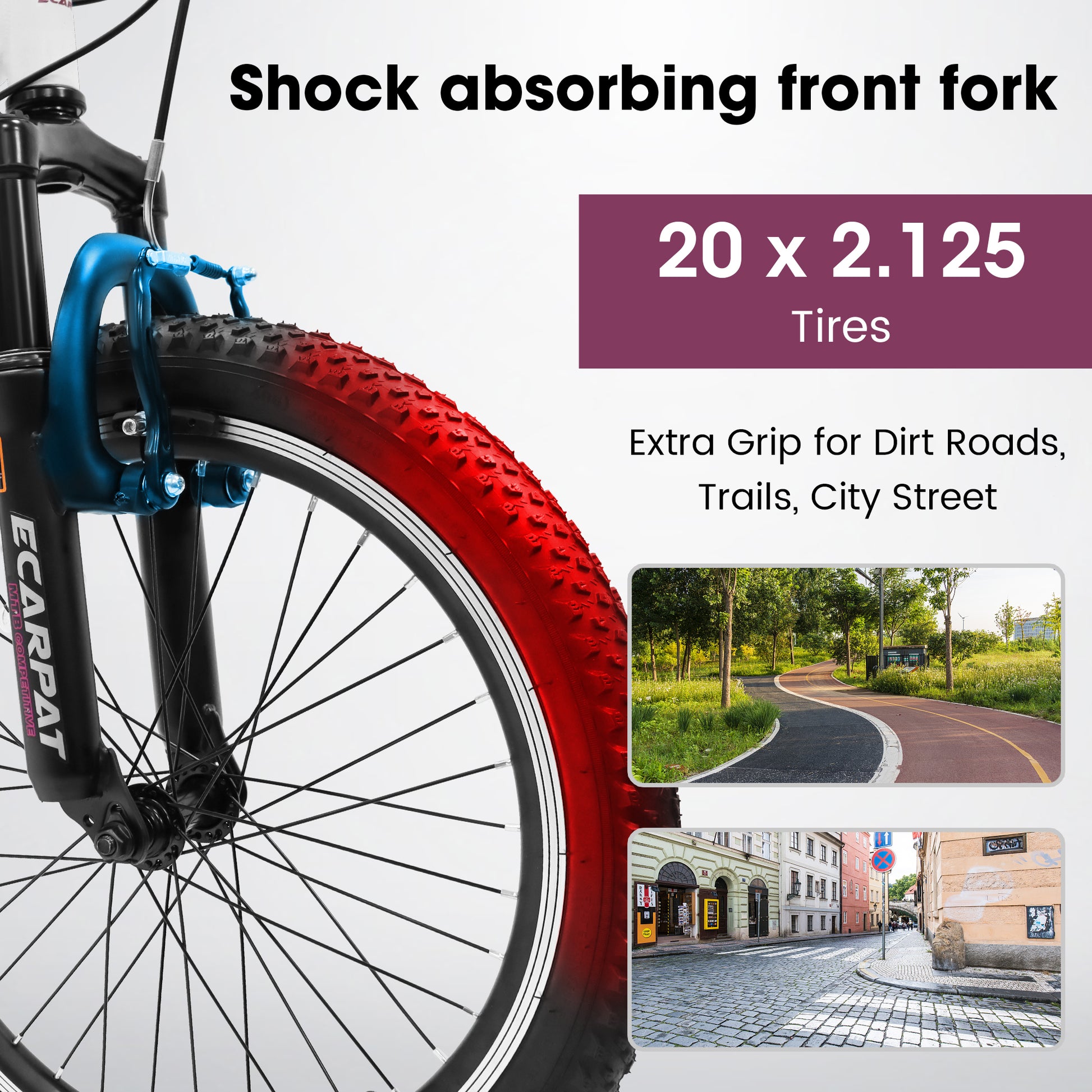 A20215 20 Inch Kids Bike Shock Absorber Front Plug 7 Speed Turnbar Transmission Universal For Boys And Girls White Without Anti Slip Garden & Outdoor Casual,Contemporary Muscle Building Iron