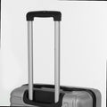 Luggage Set Abs Material Travel Suitcase Set With Spinner Wheels For Men Women, 20'' 24'' 28'' Silver Grey Abs