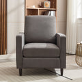 Mid Century Accent Chair ,Modern Linen Fabric Armchair For Living Room,Double Side Pockets, Comfortable And Padded Reading Feature Sofa Chair, Suitable For Bedrooms, Living Rooms, And Offices Dark Grey Linen