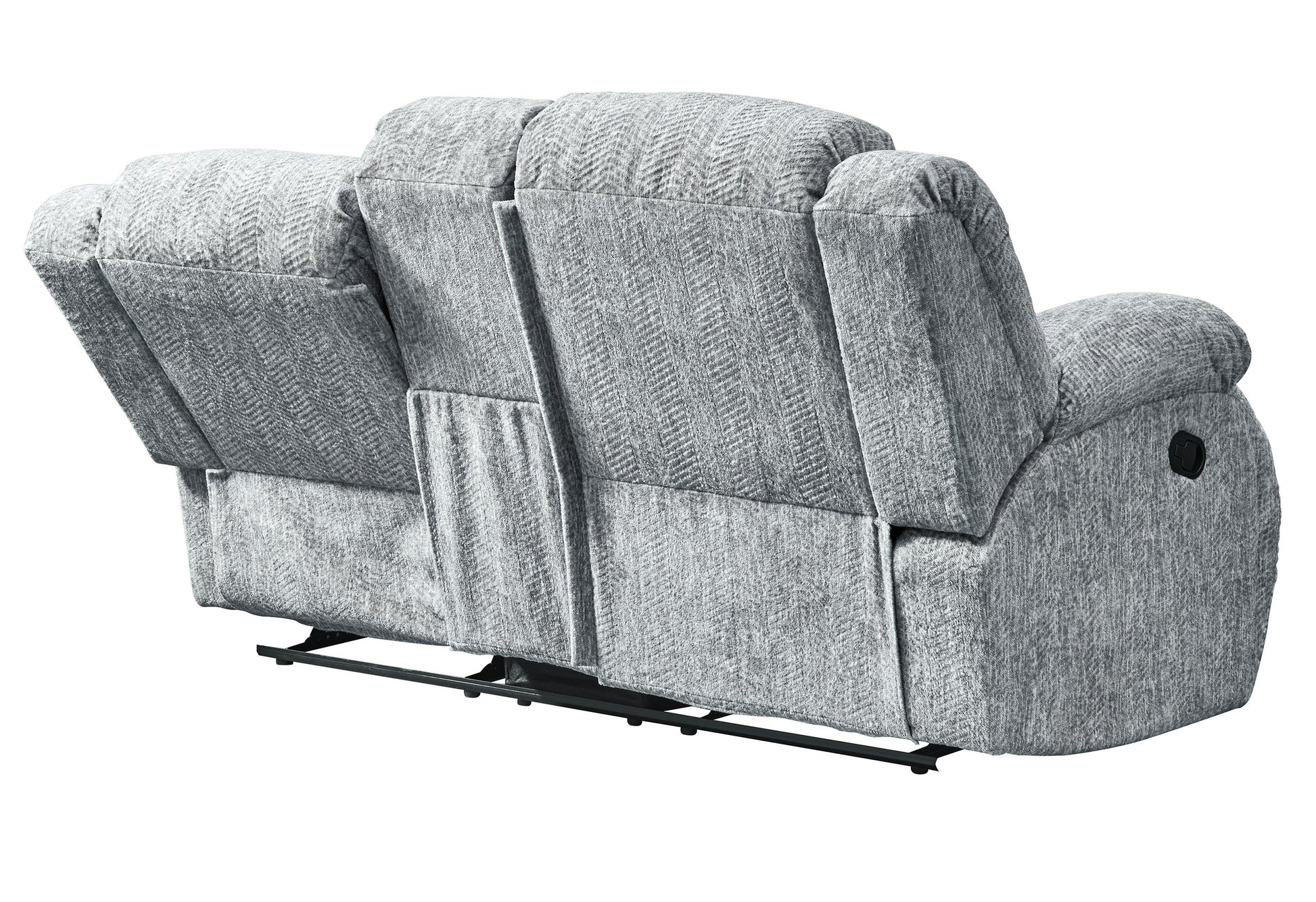 Stonic Grey Console Reclining Seat Gray Fabric