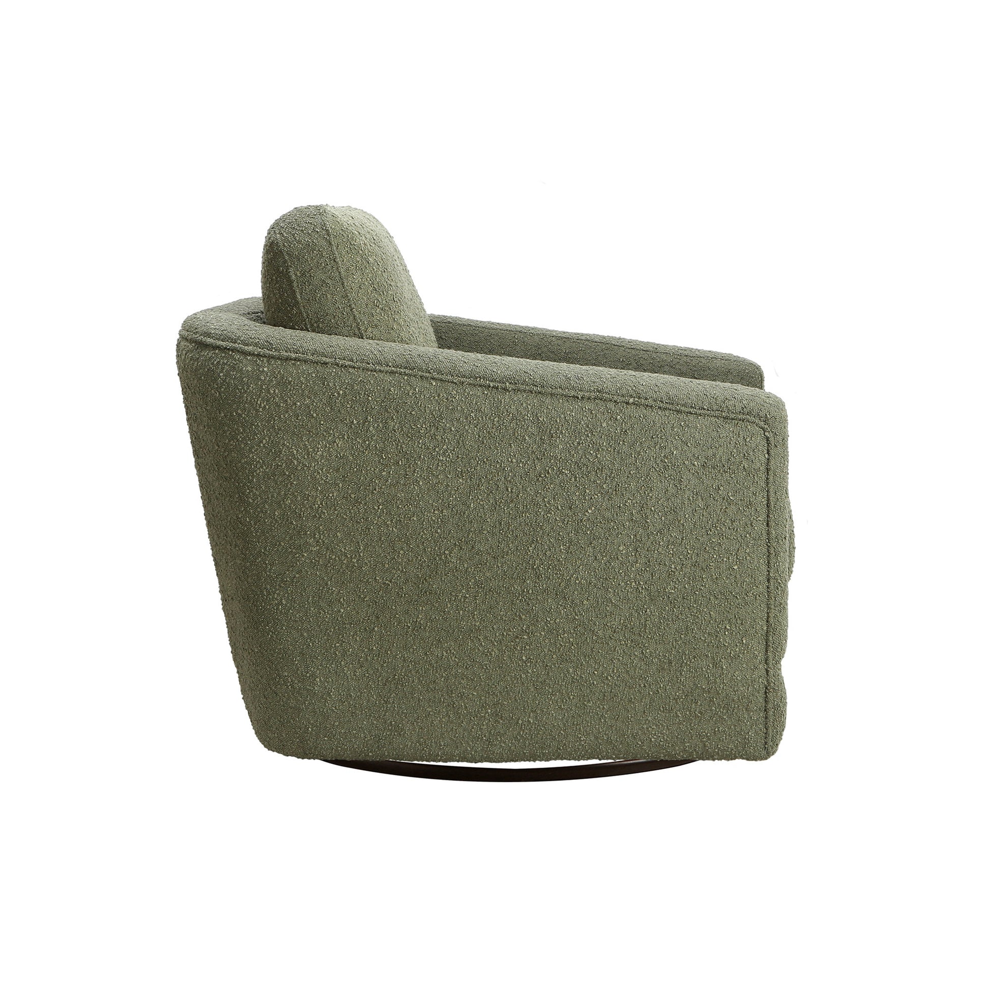 Gogh Swivel Chair In Sage Boucle Sage Fabric