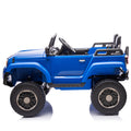 24V Two Seater Kids Ride On Car W Parents Remote Control, Licensed Toyota Lc250,220W Motors,With Shovel,Three Point Seat Belt,Slow Start,Speed Adjustment,Bluetooth,Music For Kids Aged 3 . Blue 100 149 Lbs Polypropylene