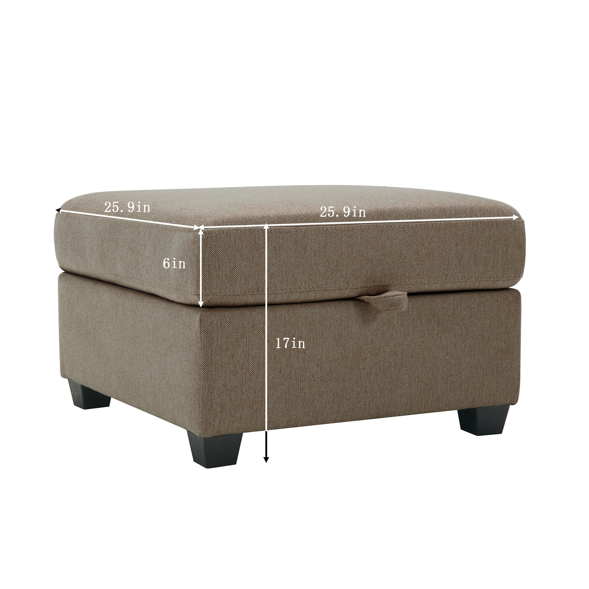 Modular Convertible U Shaped Sectional Sofa Couch With Storage Ottoman Corner Couch For Living Room, Adjustable Arms And Backs Brown Brown Polyester 4 Seat