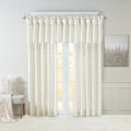 Lightweight Faux Silk Valance With Beads White 50X26