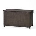 Blake Wicker Cushion Box Brown Multi Rattan