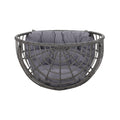 Santino Teardrop Chair Gray Pe Rattan Iron Waterproof Fabric