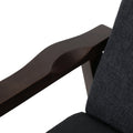 24.75'' Wide Wood Hand Manual Club Recliner Charcoal Fabric