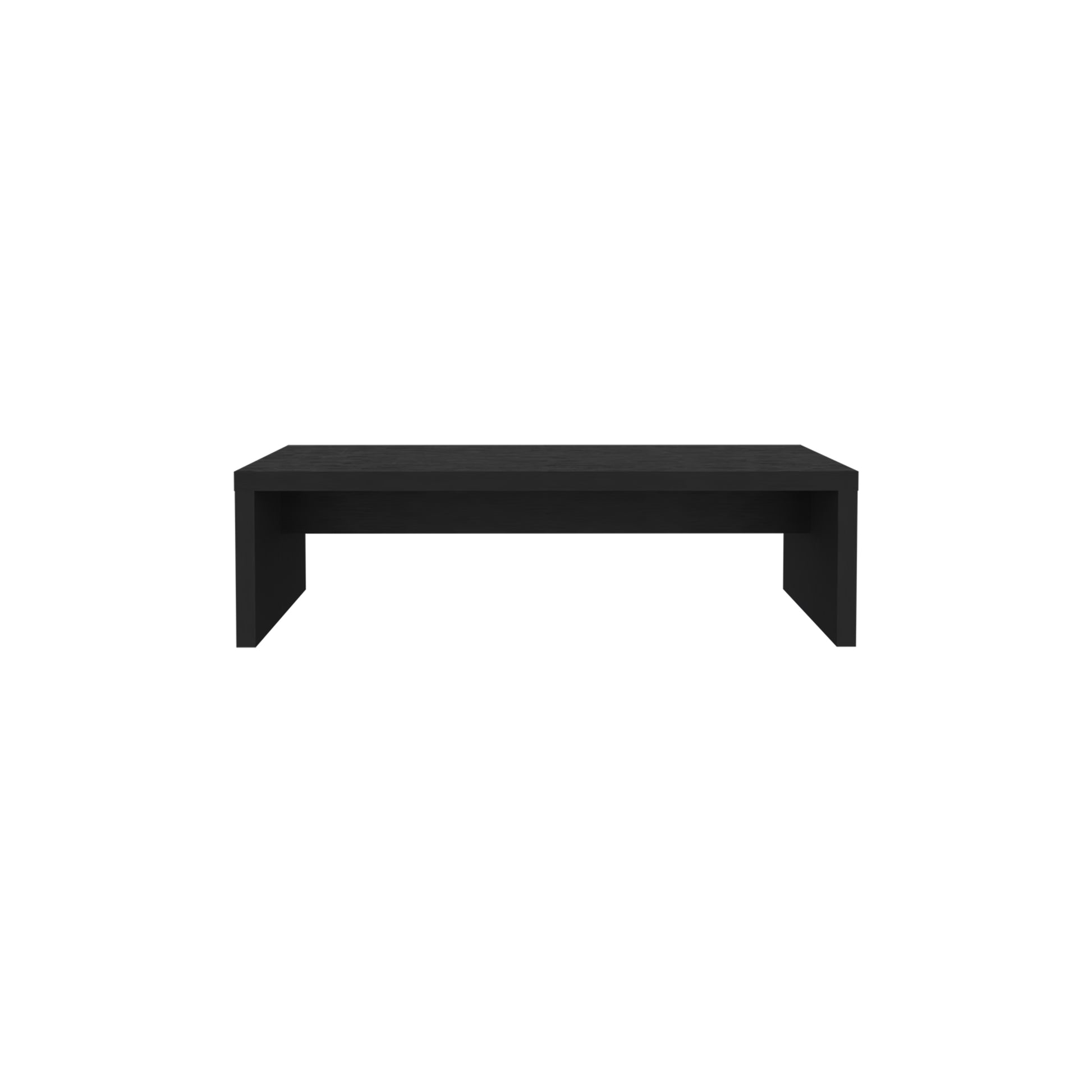 Monitor Stand Kent, Office, Black Black Desk Top Modern Open Storage Engineered Wood