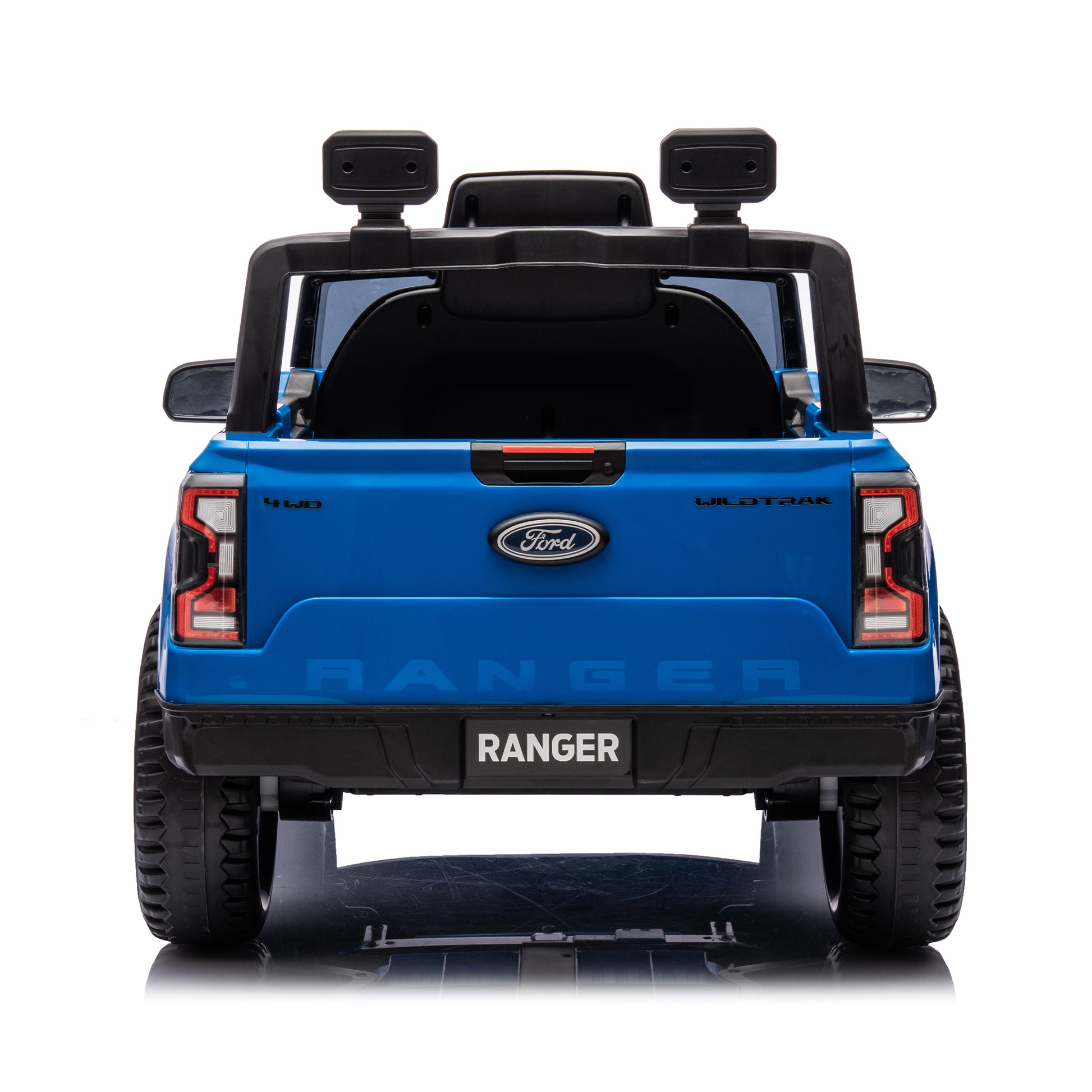 12V Kids Ride On Car W Parents Remote Control,Licensed Ford Ranger,2Wd,Rear Wheel Suspension,Low Start,Headlight,Horn,Mp3,Bluetooth,Adjustable Speed,Speed 1.86 4.97 Mph For Kids Aged 3 6. Blue 50 99 Lbs Polypropylene