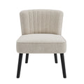 Shellback Chair In White White Boucle,Polyester