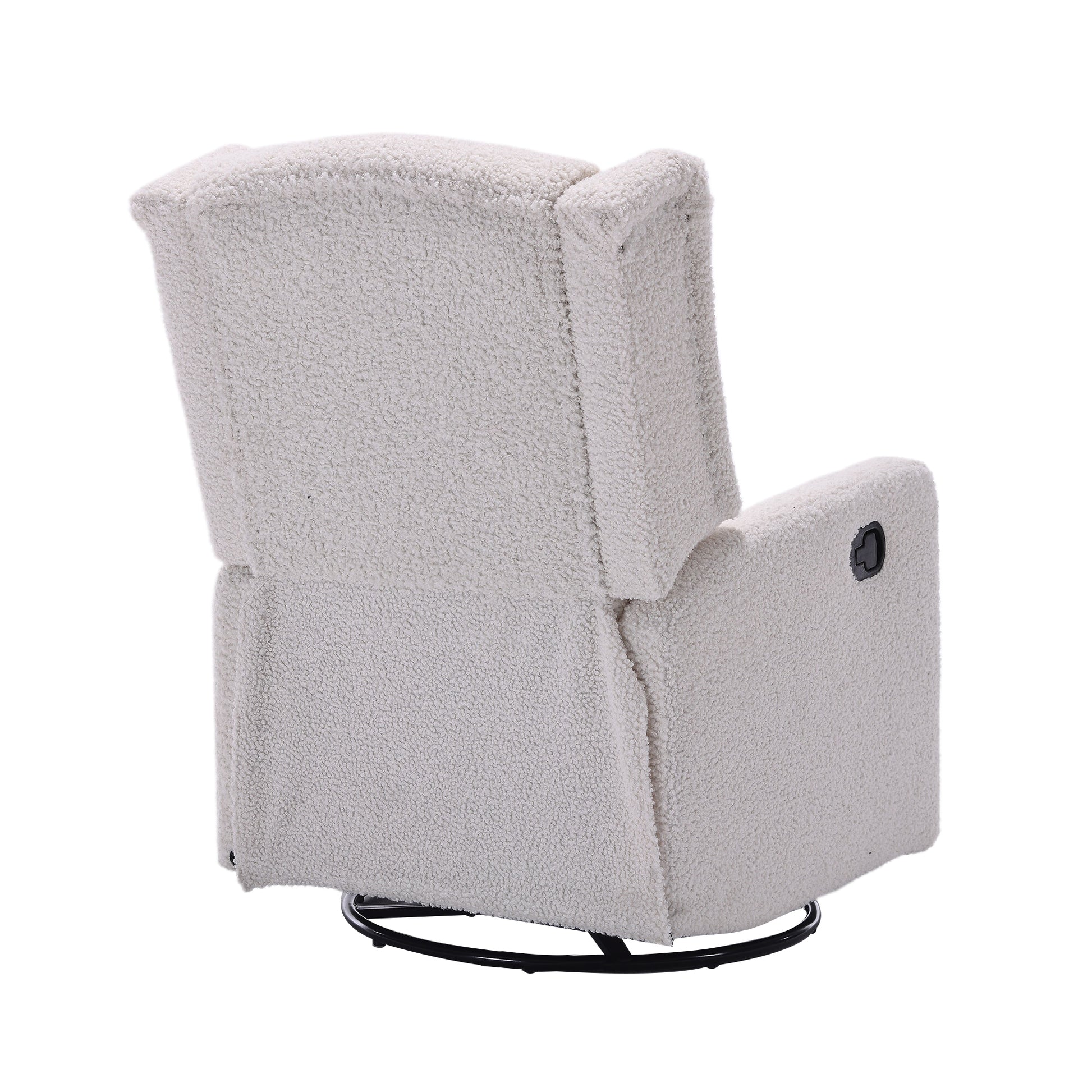 Coolmore Rocking Recliner Chair,360 Degree Swivel Nursery Rocking Chair,Glider Chair,Modern Small Rocking Swivel Recliner Chair For Bedroom,Living Room Chair Home Theater Seat White Teddy White Teddy Teddy