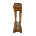 Oak Console Table With Bottom Shelf Oak Primary Living Space Shelves Rectangular Mdf