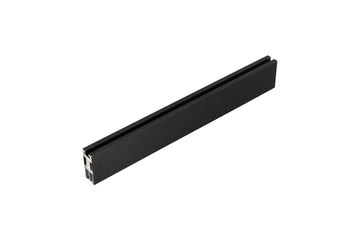 Top Rail Only, Stainless Steel Top Track With Buffer For Shower Door, 24D02P03 T60Mbx Matte Black Stainless Steel