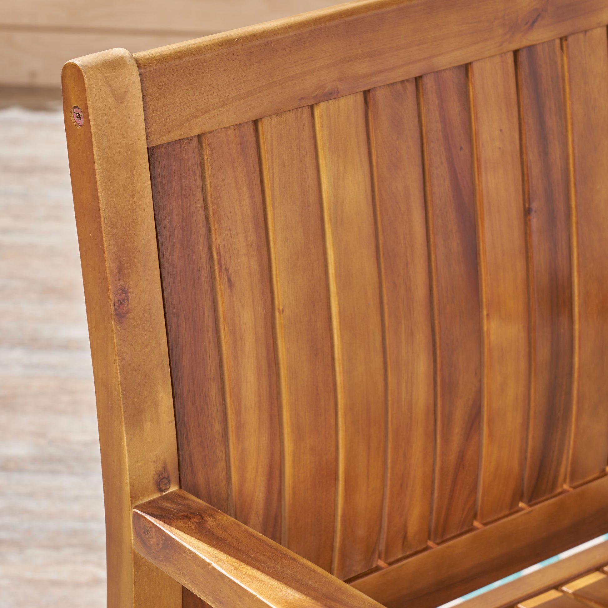 Wilson Dining Chair,Set Of 2 Teak Acacia Wood