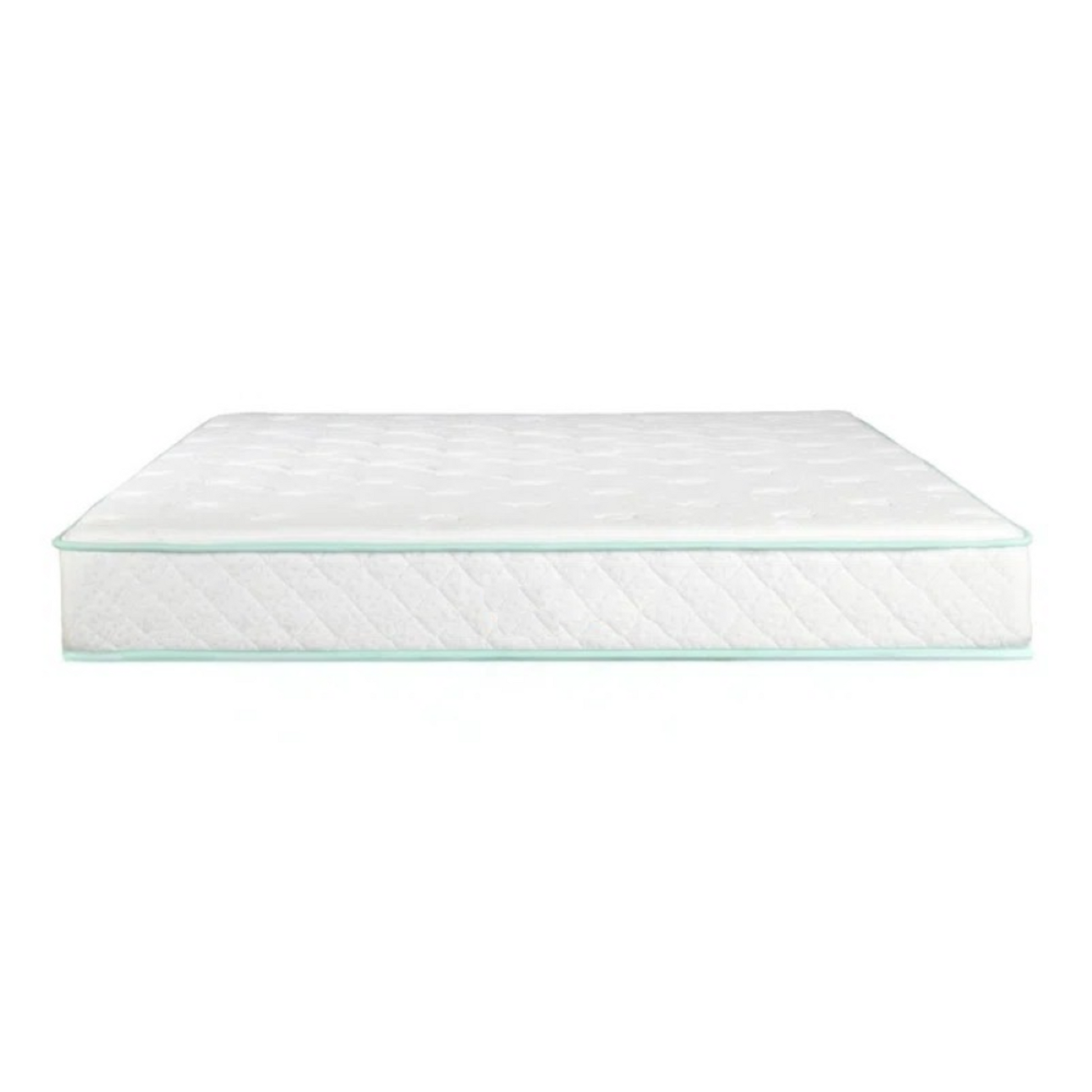 King Size 9 Inch Excellence Medium Tight Top Hybrid Aloe Vera Foam Encased Pocket Coil Mattress White Green Foam Spring King