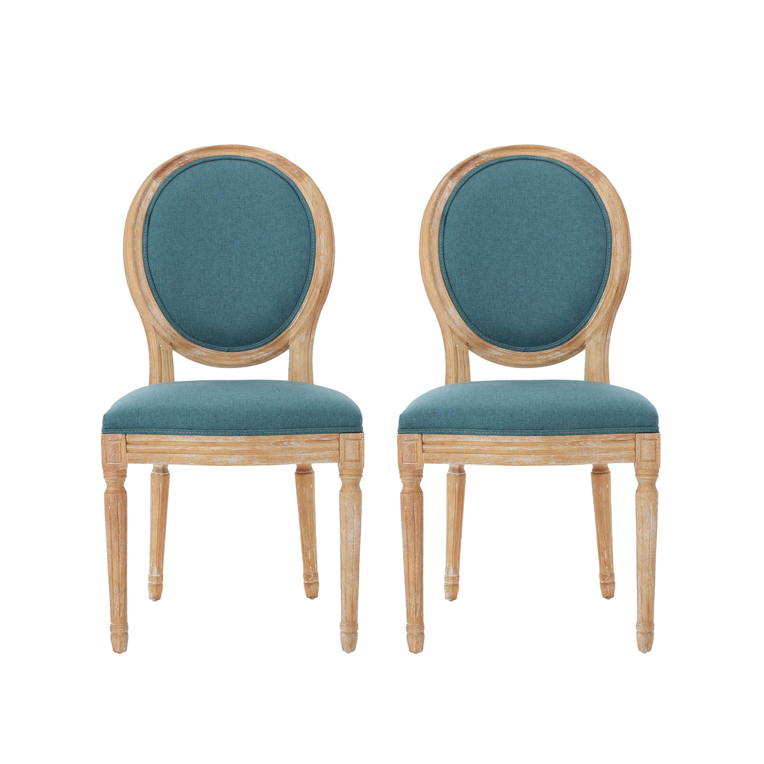 Dining Chair Teal Fabric