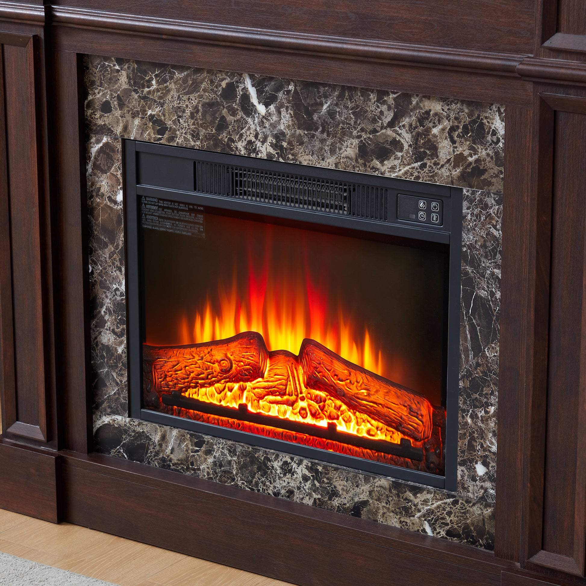 Only Mantel Not Included 23" Fireplace Cherry, 45.6"W*11.8"D*40"H Cherry Mdf