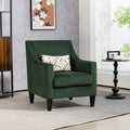 Coolmore Modern Accent Chair,Upholstered Armchair With Scooped Arms For Bedroom,Apartment,Studio,Office,Waiting Room Emerald Corduroy Emerald Primary Living Space Foam Corduroy