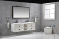 Bathroom Led Mirror Is Multi Functional And Each Function Is Controlled By A Smart Touch Button. Brown Aluminium