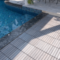 10 Pcs Interlocking Deck Tiles Striped Pattern, 12