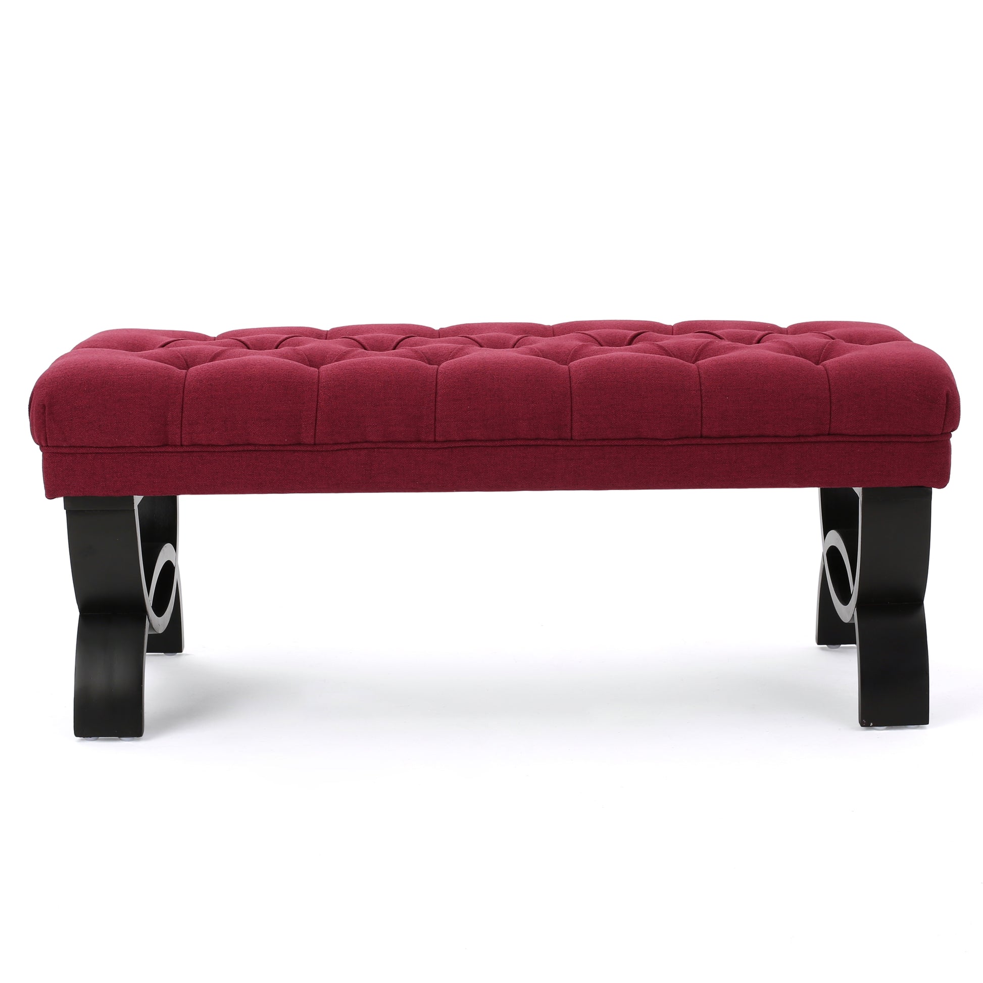 Hilton Ottoman Red Fabric