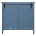 3 Drawer Cabinet, American Furniture,Suitable For Bedroom, Living Room, Study Blue Mdf