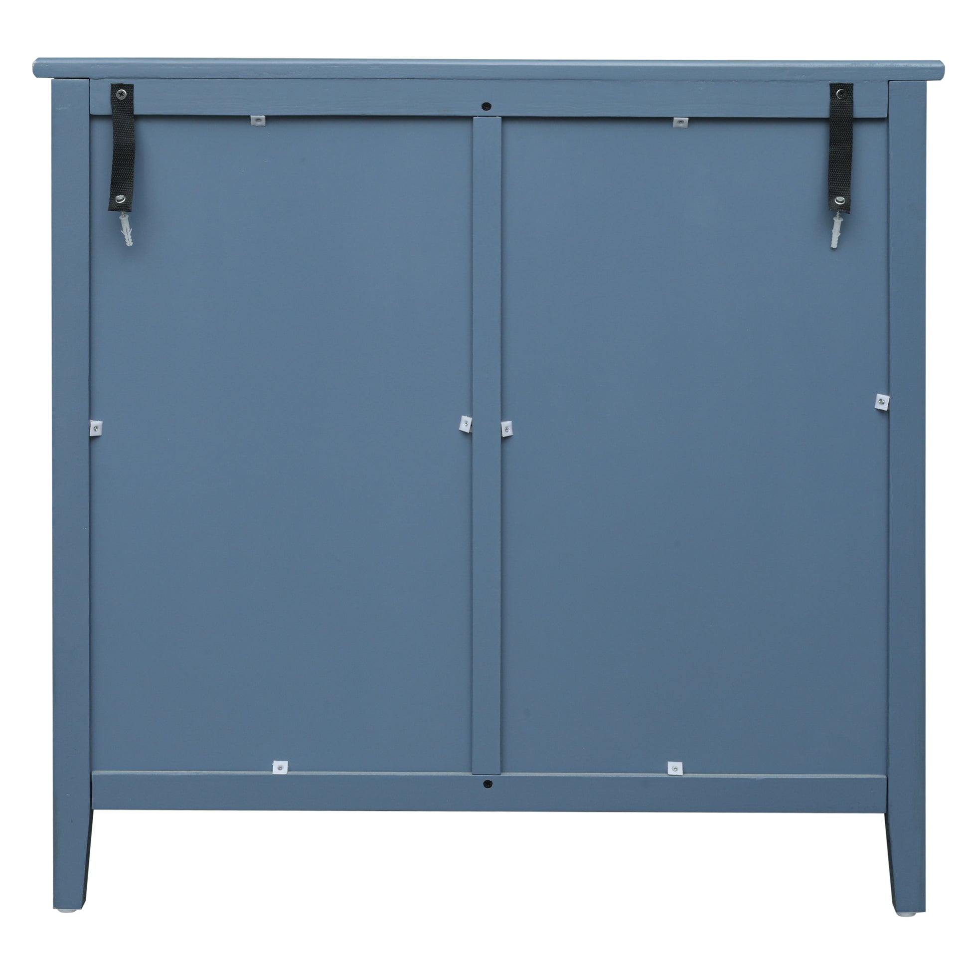 3 Drawer Cabinet, American Furniture,Suitable For Bedroom, Living Room, Study Blue Mdf