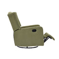 Coolmore Rocking Recliner Chair,360 Degree Swivel Nursery Rocking Chair,Glider Chair,Modern Small Rocking Swivel Recliner Chair For Bedroom,Living Room Chair Home Theater Seat Ovive Green Olive Green Linen