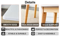 Table And Chair Set. White Sintered Stone Table Top With Rubberwood Legs, Foldable Computer Desk, Foldable Desk, 6 Modern Pu Leather High Cushion Side Chairs With Wood Grain Metal Legs. White Seats 6 Sintered Stone