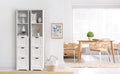 Bathroom Tall Storage Cabinet, Slim Free Standing Cabinet With 3 Drawers And 2 Shelves,Floor Cabinet For Small Space, 11.8