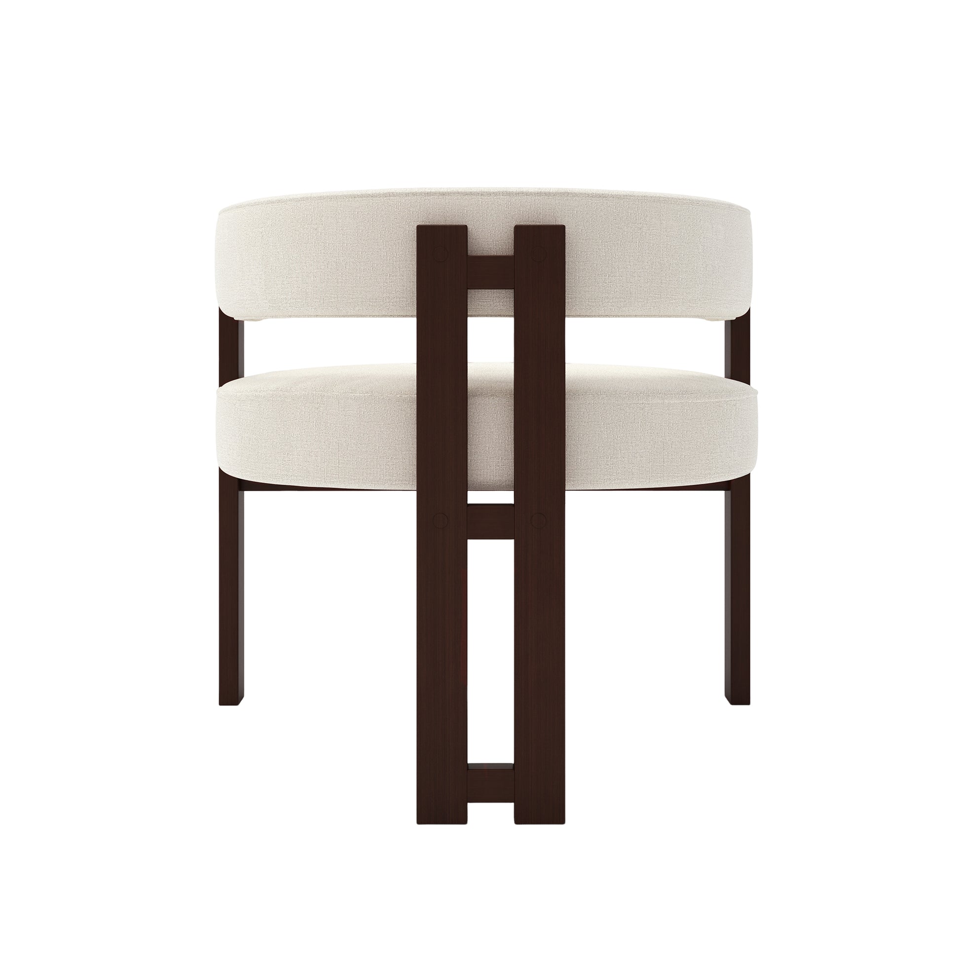 Coolmore Modern Accent Chair Teddy Upholstered Armchair With Open Back 3 Legs Barrel Dining Chair Comfy Side Chair For Living Room Bedroom Dining Room Set Of 2 Beige Beige Primary Living Space Foam