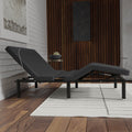 Model G2 Adjustable Base Queen: Voice Command, Glide Tech, Led Lights, Zero Clearance Queen Dark Grey Metal