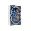 S 4 Abstract Blue, White, And Gold Wall Decor Accents, 9.5X9.5