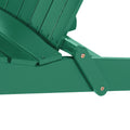 Malibu Adirondack Chair Dark Green Acacia Wood