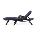 Mikael Chaise Lounge With Cushion Dark Brown Polypropylene